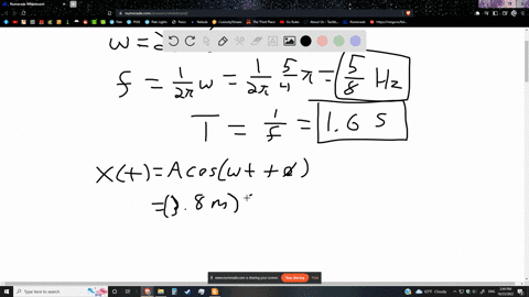 the-position-of-a-sho-as-a-function-of-time-is-given-by-x38-cos-5-pi-t-4pi-6-where-t-is-in-seconds-a