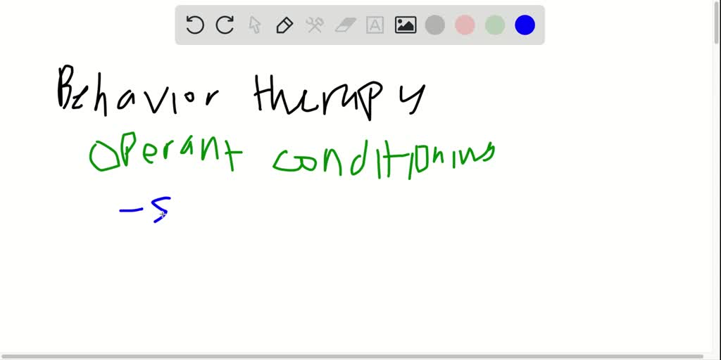 SOLVED Aversive Therapy Refers To A An Operant Conditioning Therapy 