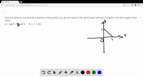find-the-distance-traveled-by-a-particle-with-position-x-y-as-t-varies-in-the-given-time-interval-co