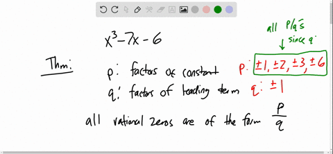 use-the-rational-zero-theorem-as-an-aid-in-finding-all-real-zeros-of-the-polynomial-x3-7-x-6