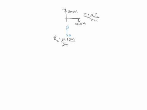 two-long-insulated-wires-lie-in-the-same-horizontal-plane-a-current-of-200-a-flows-toward-the-north-