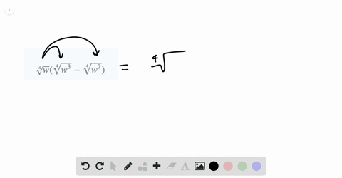 simplify-sqrt4wsqrt4w3-sqrt4w7