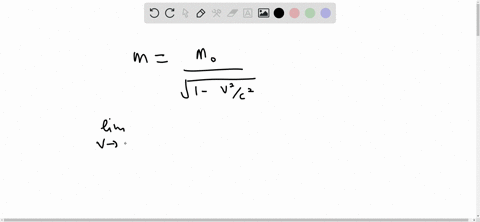 in-the-theory-of-relativity-the-mass-of-a-particle-with-velocity-v-is-mfracm_0sqrt1-v2-c2-where-m_-2