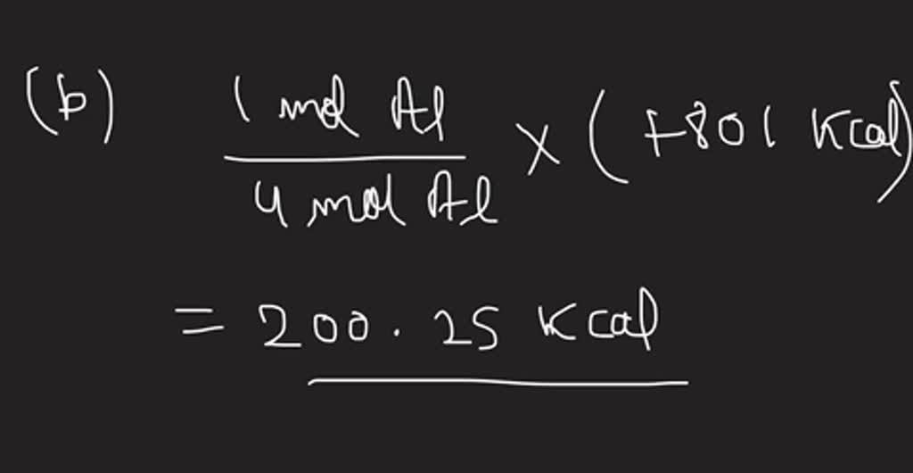 The following equation shows the conversion of aluminum oxide (from the ore bauxite) to aluminum