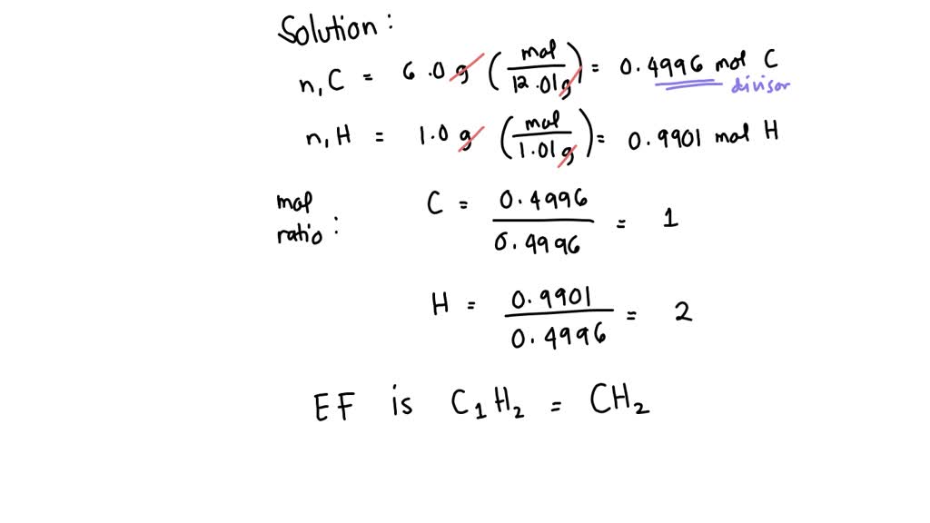 Solved: A Compound Contains 6.0 G Of Carbon And 1.0 G Of Hydrogen, And 