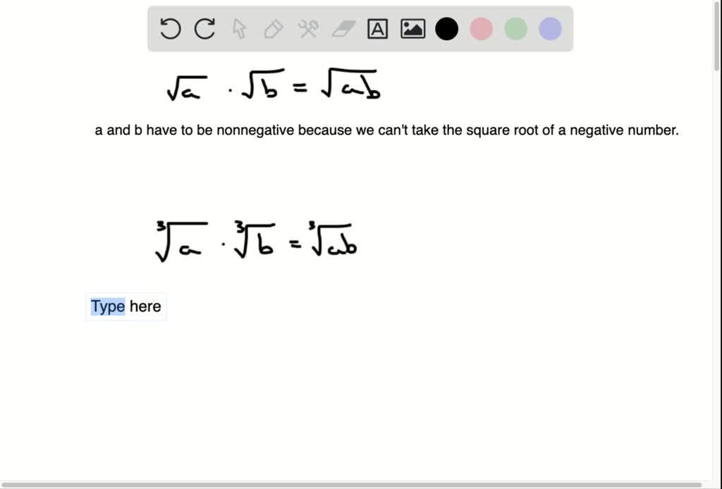 SOLVED:Why Must A And B Represent Nonnegative Numbers When We Write ...