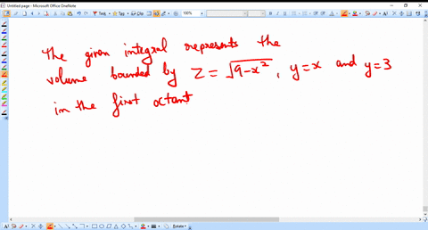 sketch-the-solid-whose-volume-is-given-by-the-iterated-integral-int_03-int_0y-sqrt9-x2-d-x-d-y
