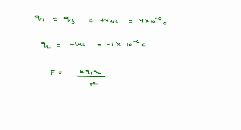 you-have-three-charges-two-of-which-have-a-charge-of-4-mu-mathrmc-and-the-other-a-charge-of-1-mu-mat