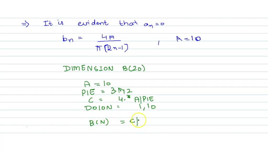 Build a square wave of height ηwith P pulses (Fig. 4.8) from the ...