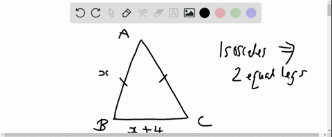 suppose-that-overlineb-c-is-the-base-of-isosceles-triangle-a-b-c-not-shown-find-x-if-the-perimeter-o