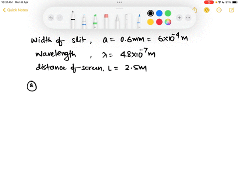 light-with-a-wavelength-of-480-mathrmnmleft48-times-10-7-mathrmmright-strikes-a-single-slit-that-is
