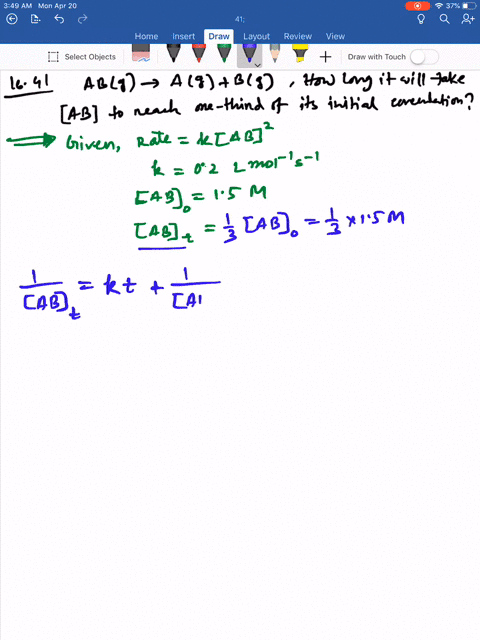 for-the-simple-decomposition-reaction-mathrmabg-longrightarrow-mathrmagmathrmbg-rate-kmathrmab2-and-