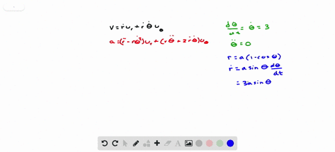 find-the-velocity-and-acceleration-vectors-in-terms-of-mathbfu_r-and-mathbfu_q-ra1-cos-theta-quad-te