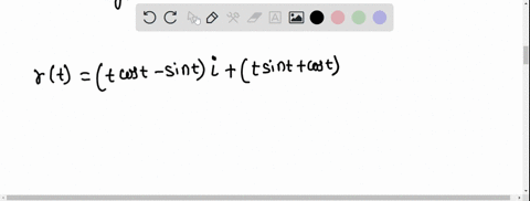 mathbfrtt-cos-t-sin-t-mathbfit-sin-tcos-t-mathbfjt2-mathbfk-t0