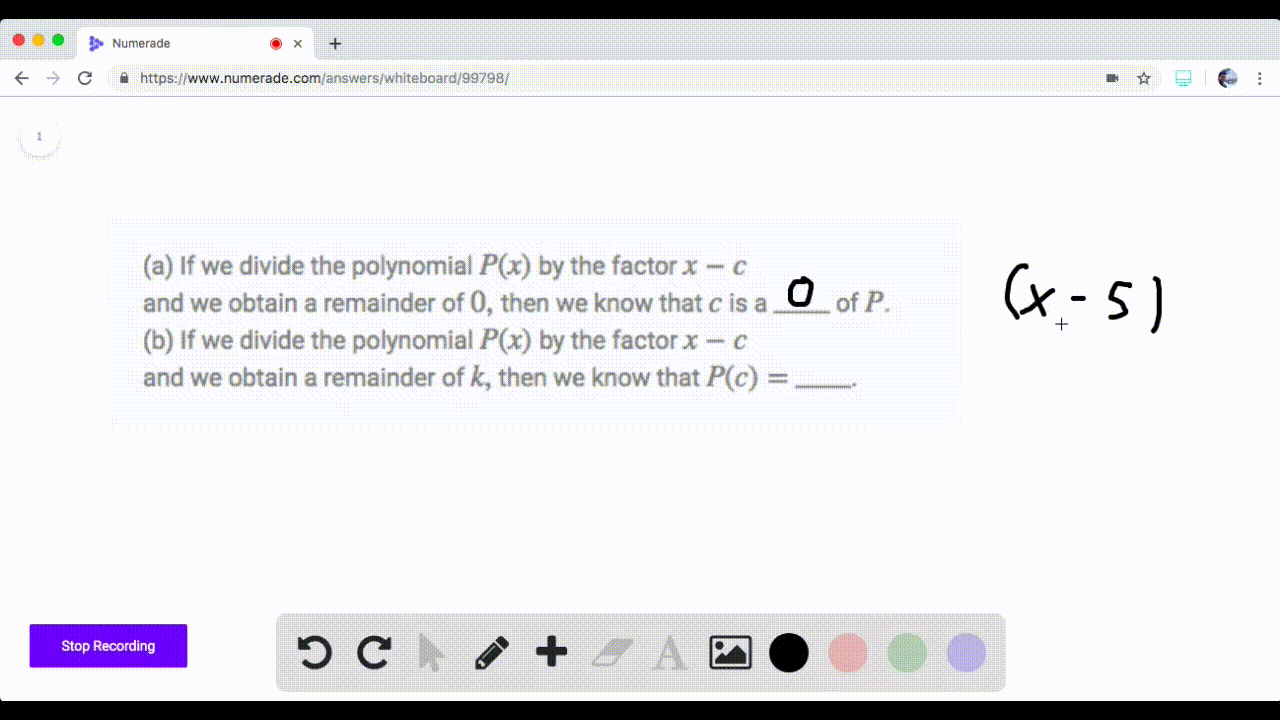 Solved If We Divide The Polynomial P By The Facto