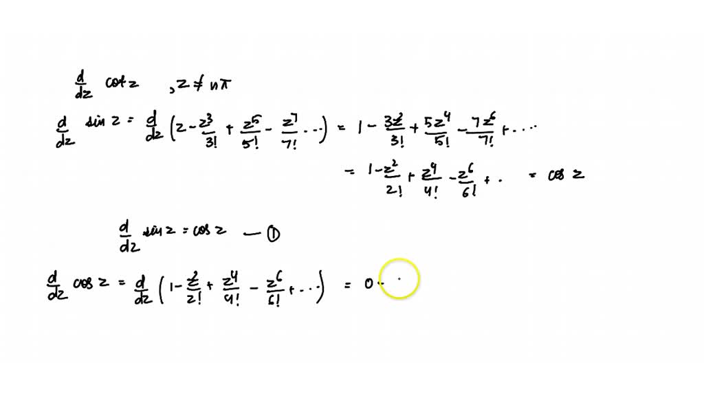 Solved Using The Definitions Of Sinz And Cosz [chapter 2 Equation 11 4 ] Find Their