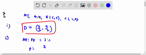let-mathrma42-mathrmb65-and-mathrmc14-be-the-vertices-of-delta-mathrmabc-i-the-median-from-a-meets-m