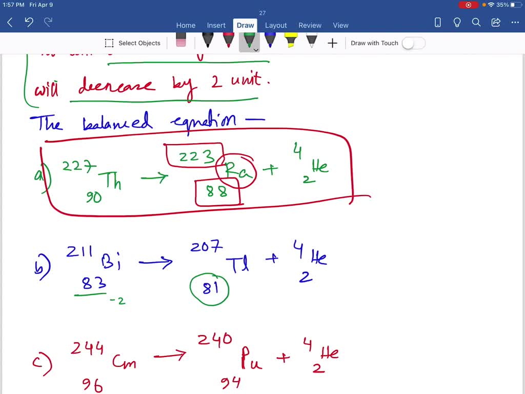 SOLVEDUranium 238 decays in a series of nuclear changes until stable