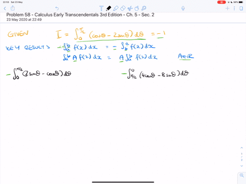 using-properties-of-integrals-use-the-value-of-the-first-integral-i-to-evaluate-the-two-given-inte-2