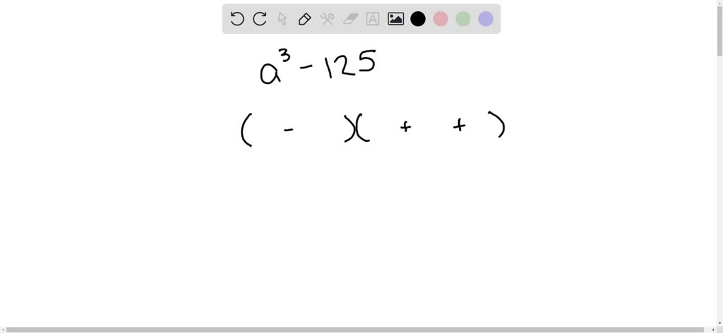 ⏩SOLVED:Factor completely. a 3-125 | Numerade