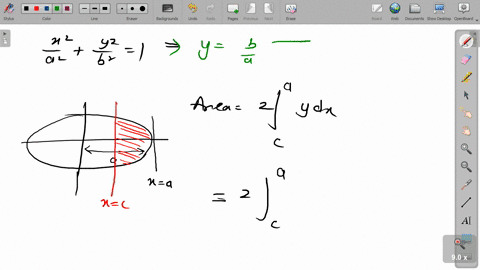 find-the-area-to-the-left-of-fracx2a2fracy2b21-and-to-the-right-of-the-line-xc-where-a-leq-c-leq-a-4