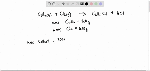 the-reaction-of-ethane-gas-leftmathrmc_2-mathrmh_6right-with-chlorine-gas-produces-mathrmc_2-mathr-4