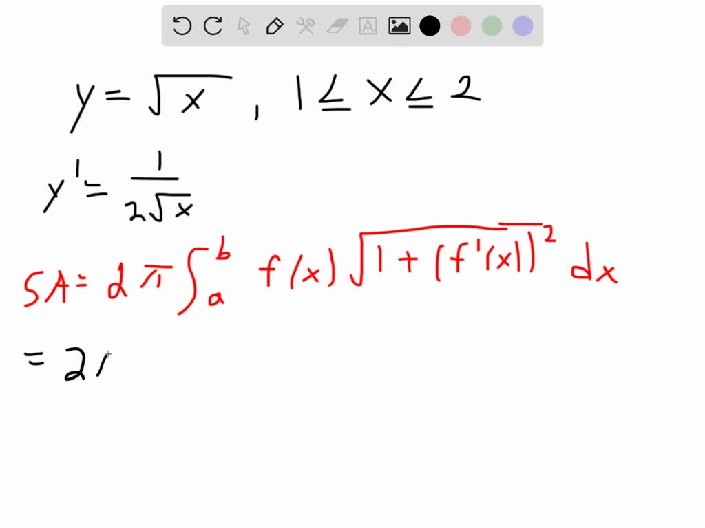 SOLVED:Set up the integral for the surface area of the surface of ...