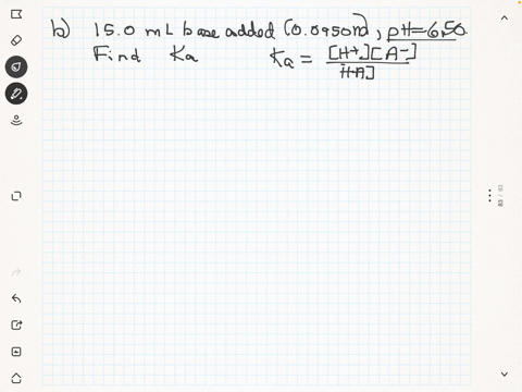 a-sample-of-02140-mathrmg-of-an-unkown-monoprotic-acid-was-dissolved-in-250-mathrmml-of-water-and-ti