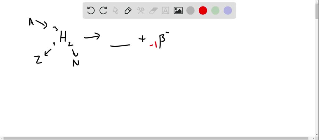 SOLVED:Write the complete decay equation in the complete Z^A XN ...