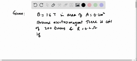 a-strong-electromagnet-produces-a-uniform-magnetic-field-of-160-t-over-a-cross-sectional-area-of-0-2