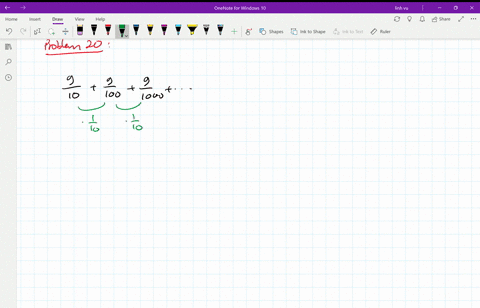 determine-the-sum-of-each-infinite-geometric-series-frac910frac9100frac91000cdots