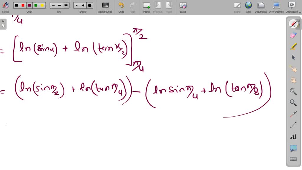 SOLVED Compute The Area A Of The Region Between The Graph Of F And The 