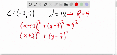 which-of-the-following-is-an-equation-of-a-circle-with-center-at-27-and-a-diameter-of-18-a-x2y2-4-x1