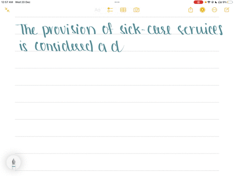 why-is-the-provision-of-sick-care-hospital-services-said-to-be-a-derived-demand
