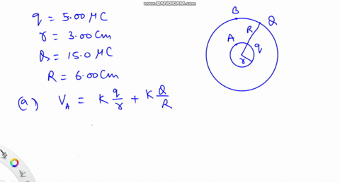 in-fig-24-71-a-metal-sphere-with-charge-q500-mu-mathrmc-and-radius-r300-mathrmcm-is-concentric-with