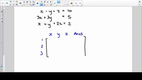 write-the-augmented-matrix-of-the-given-system-of-equations-leftbeginaligned-x-yz-10-3-x3-y-5-xy2--2