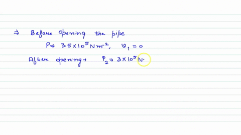 the-reading-of-pressure-metre-attached-with-a-closed-pipe-is-35-times-105-mathrmn-mathrmm2-on-openin