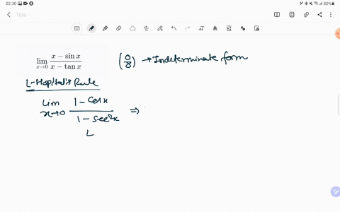 evaluate-the-limits-lim-_x-rightarrow-0-fracx-sin-xx-tan-x-5