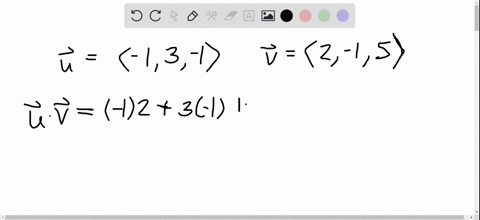 SOLVED:Determining Orthogonal and Parallel Vectors, determine whether u ...