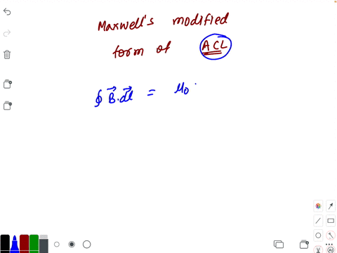 maxwells-modified-form-of-amperes-circuital-law-is-a-oint-vecb-cdot-d-vecs0-b-oint-vecb-cdot-d-veclm