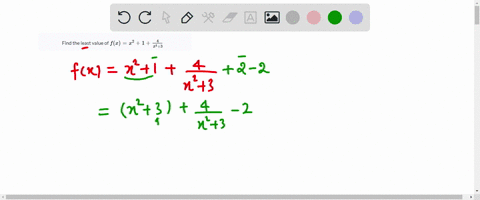 find-the-least-value-of-fxx21frac4x23