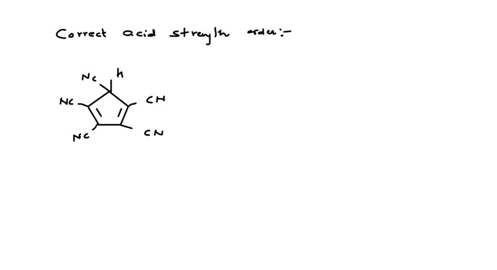 Solvedidentify Correct Acidic Strength Order In The Following Compounds A Iiiiii B Iiiii 3836