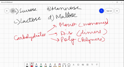 which-of-the-following-is-not-a-disaccharide-a-sucrose-b-mannose-c-lactose-d-maltose