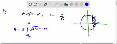 the-area-of-the-smaller-part-of-the-circle-x2y2a2-cut-off-by-the-line-xfracasqrt2-is-given-by-a-frac