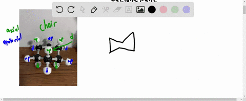 a-draw-a-diagram-to-show-cyclohexane-in-a-chair-conformation-label-the-axial-and-equatorial-sites-b-