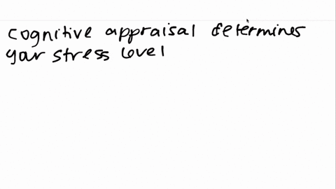 how-does-your-cognitive-appraisal-of-an-event-determine-your-stress-level