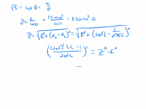 in-a-series-l-r-c-circuit-the-inductance-is-33-mathrmmh-the-capacitance-is-55-mathrmnf-and-the-resis