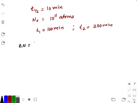 the-half-life-of-a-sample-of-1011-atoms-that-decay-by-alpha-emission-is-10-mathrmmin-how-many-alpha-