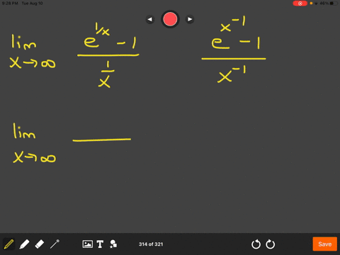 evaluate-the-following-limits-lim-_x-rightarrow-infty-frace1-x-11-x