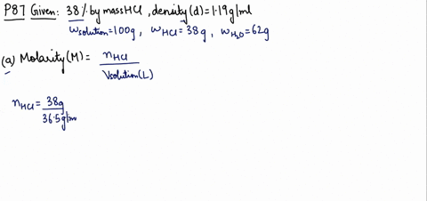 commercially-available-concentrated-hydrochloric-acid-contains-38-mathrmhcl-by-mass-a-what-is-the-mo